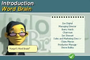 Margot's Word Brain (USA) (En,Fr,Es) screen shot title